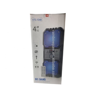 Haut-parleur KTS KTS-1048  4 pouces, haut-parleurs jumeaux, haut-parleur portable de haute qualité, sans fil - Product Image 3