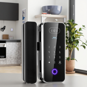 Tuya văn phòng thông minh cửa kính khóa không dây kỹ thuật số mật khẩu vân tay truy cập cho gỗ cửa nhôm an toàn thiết kế không khung - Product Image 1