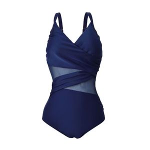 Maillot de bain une pièce pour femme, coupe haute, dos nu, bikini sexy, soutien-gorge en maille - Product Image 5