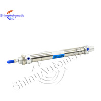 Cylindre pneumatique à ressort de rappel en acier inoxydable de haute qualité, série MA, corps rond mini, tige simple, double action