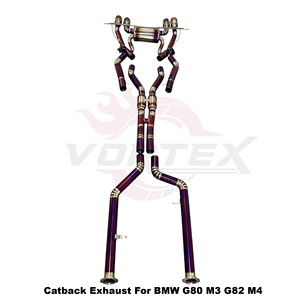ระบบท่อไอเสียแบบวาล์ว Vortex Purple Titanium Catback สำหรับ BMW M3 G80 M4 G82 G83 S58 3.0T ปี 2021-2025 ชุดแต่งแบบติดตั้งได้โดยตรง - Product Image 4