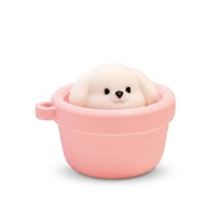 Porte-clés anti-stress en forme de chiot mignon, jouet à presser pour soulager le stress, vente en gros personnalisée