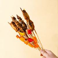 Brochettes en bambou de qualité alimentaire jetables, différentes tailles, très populaires, pour barbecue