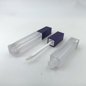 Tube de brillant à lèvres carré mat personnalisé, conteneur vide givré pour huile à lèvres, emballage cosmétique pour brillant à lèvres avec bouchon à vis - Product Image 6