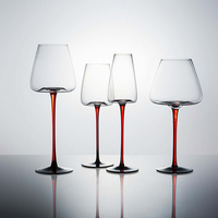 Verres à vin en cristal de qualité supérieure, verres à vin à long pied soufflés à la main, verrerie de marque, gobelet à vin rouge et blanc de luxe