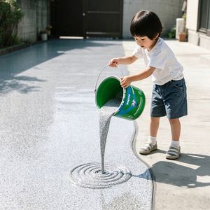 KINTOP Self-leveling Polyurea Colored Sand <b>Floor</b> Coating for Cement <b>Floor</b>, Liquid Marble Effect - Product Image 5