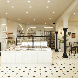 Espositori Bifacciali per <span class=keywords><strong>Torte</strong></span> e Pane, Scaffali in Vetro per Pasticceria, Design per Negozi di Dolci e Confetterie - Product Image 2