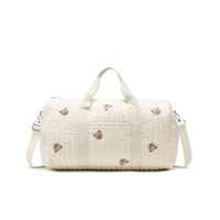 Sac de voyage brodé populaire, léger, antivol, rangement, sac à main, sac bandoulière, sac Boston, sac de maman