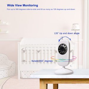 Babyphone vidéo Portable, écran 2.4 ", vision nocturne, Portable, moniteur avec deux voies, pour bébé - Product Image 4