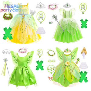 Costume de fée HESPER pour filles, robe de princesse Tinker Bell, ailes d'elfe, robe de fête d'anniversaire pour tout-petits, polyester - Product Image 2