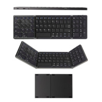 Ultra ince 3-Fold kablosuz klavye ve fare Combo Tablet dizüstü ve cep telefonu için şarj edilebilir taşınabilir bilgisayar seti