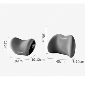 Housse de coussin lombaire en velours de luxe Beezin, coussin de dossier en maille pour siège de voiture, fonction de refroidissement et de chauffage, support dorsal pour table, coussin pour la colonne vertébrale - Product Image 1