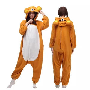 Personnage de dessin animé mignon japonais Rilakkuma Kigurumi Bear Sister Adult Anime Jumpsuit Pyjamas Kawaii Anime Pyjamas périphériques - Product Image 2