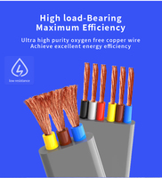 Cable Plano Multiconductor Personalizado de Fábrica YVFB YVFBG YFFB YFFBP 3x4 3x2.5 3x1.5 para Cable Plano de Viaje con Aislamiento de PVC