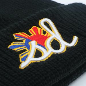 Casquette d'hiver en tricot unisexe réglable de haute qualité avec logo brodé 3D personnalisé, 100% acrylique, personnage de dessin animé, camouflage aux couleurs fruitées - Product Image 3