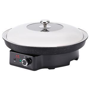 Plancha Eléctrica Antiadherente de 55 cm, 3200 W, con Control de Temperatura Ajustable, para Crepas, Panqueques, Filetes y Pizza - Product Image 2