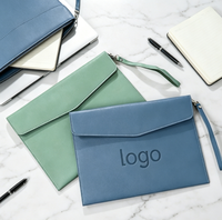 Porte-documents promotionnels en cuir style dessin animé, format A4, pour dossiers de documents, portables, personnalisables avec logo par sérigraphie – Vente chaude