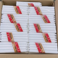 Bougies de veille religieuses catholiques blanches, 30 ou 65 pièces, prix usine, en cire de paraffine, bâtonnets coniques pour la maison, les dîners et les mariages