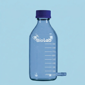 Botella Aspiradora con Tapa GL-45 y Tubulación, Cumple con ISO 4796, Hecha de Vidrio Borosilicato 3.3 Resistente al Calor - Product Image 1