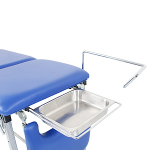 Lit d'examen <span class=keywords><strong>gyn</strong></span>écologique <span class=keywords><strong>Portable</strong></span> pour les patients des cliniques et hôpitaux, <span class=keywords><strong>Table</strong></span> d'examen médical en acier manuel - Product Image 4