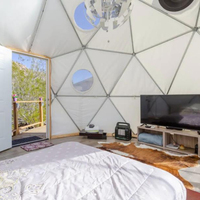 Boule en PVC de tente dôme de luxe moderne haut de gamme de 8m avec hauteur supérieure en aluminium pour le camping en plein air