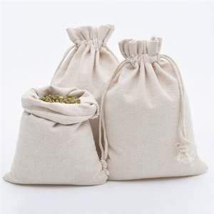 Sac de rangement en tissu de coton 20*30cm avec cordon de serrage, pour vêtements, chaussettes, sous-vêtements, chaussures, sac de réception pour articles divers à la maison, jouets pour enfants - Product Image 6