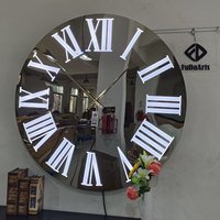 Jam Dinding Luar Ruangan 120CM Dengan Lampu LED Malam Hari, Angka Romawi, Bulat, Dekorasi Rumah Mewah, Jam Besar, Dropshipping