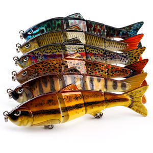 Stock de leurres <span class=keywords><strong>Banshee</strong></span> Offre Spéciale Multi 4 Segments articulés appât de natation brillant yeux 3D natation fluide glissement ABS leurre de pêche <span class=keywords><strong>en</strong></span> plastique - Product Image 1