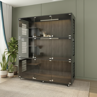 Cage et villa spacieuses pour chats avec maison pour chats à plusieurs niveaux, enclos extérieur, niche pour animaux de compagnie et meubles en bois de luxe pour plusieurs chats