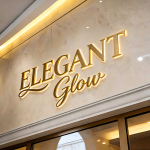 Insegna Luminosa 3D Personalizzata in Acciaio Inox con Lettere a Canale LED Illuminata per Uffici, Hotel e Saloni di Bellezza - Product Image 2