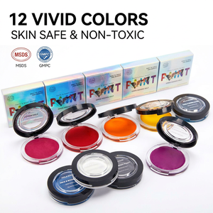 <span class=keywords><strong>Palette</strong></span> de <span class=keywords><strong>peinture</strong></span> corporelle et visage VIOLA HOUSE, maquillage hautement pigmenté pour événements sportifs, festivals, <span class=keywords><strong>peinture</strong></span> corporelle, marque privée - Product Image 6