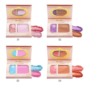 SheenEffect Custom Logo Cosmetics Pan Pink Contour Blush Pressed Powder Vegan <strong>Makeup</strong> Maquillaje Private Label Blush Palette - Product Image 6