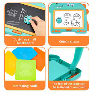 व्यावहारिक डबल-पक्षीय बहु-समारोह प्लास्टिक बच्चों के ड्राइंग बोर्ड के साथ प्रारंभिक शिक्षा मजेदार - Product Image 5