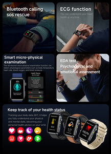Reloj Inteligente TK77 con Llamadas por Bluetooth, Pantalla de 1.57 Pulgadas, Reloj Inteligente de Salud, Examen Físico, ECG, Frecuencia Cardíaca, Monitor de Ácido Úrico para Hombres y Mujeres - Product Image 4