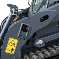 Mini-chargeuse sur chenilles certifiée EPA avec moteur Kubota, puissance de 17,2 kW et garantie d'un an pour la construction agricole