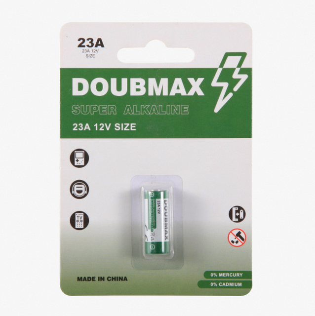 12V High-Power 56mAh 23A Cylindrical Super Alkaline Primary Battery Cells for Flashlight Home Appliances & Toys Mercury Free