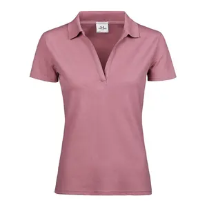Polo da Donna di Lusso Elasticizzata a V, Merchandising Sostenibile - Product Image 5