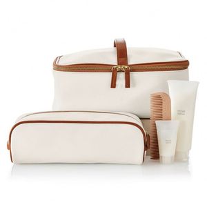 Ensemble de trousses de maquillage de voyage en toile de haute qualité avec fermeture éclair, vente en gros - Product Image 1