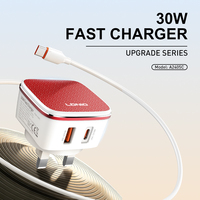 Chargeur mural LDNIO A2405C personnalisé avec prise EU US UK, type C PD PPS USB-A QC 30W, adaptateur de charge rapide pour téléphone portable