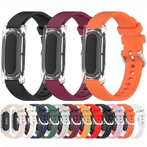Correa de reloj de silicona DIY dividida con caja de barra de resorte y hebilla de pin, pulsera de repuesto para reloj inteligente Google Fitbit Air - Product Image 1
