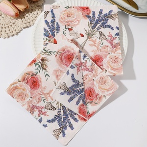 Nuovi <span class=keywords><strong>tovaglioli</strong></span> di fiori rosa personalizzati ISO9001 certificati fabbrica compleanno <span class=keywords><strong>tovaglioli</strong></span> usa e getta per cena tovagliolo <span class=keywords><strong>Decoupage</strong></span> - Product Image 1