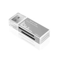 Lector de Tarjetas Múltiple Externo de Aleación de Aluminio Todo en Uno, Adaptador USB 2.0, T-Flash, M2, MS, SD, Tarjeta Inteligente Samsung para Macbook y Tablet