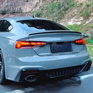 สำหรับ Audi A5 ปี 2017 2018 2019 2020 สปอยเลอร์หลังคาท้ายรถยนต์ วัสดุ ABS คุณภาพสูง สีรองพื้น ตกแต่งปีกท้ายรถ - Product Image 5