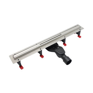 Современный 360 Поворотный линейный дренаж для душа из нержавеющей стали с сифонным выходом, основание для уплотнения воды, тонкий линейный дренаж для душа - Product Image 1