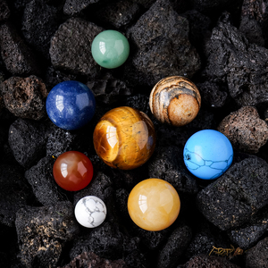 Set di 8 Sfere di Cristallo Naturale Lucidate, Sistema Solare, Pietre Assortite in Scatola per Regalo e Decorazione - Product Image 6