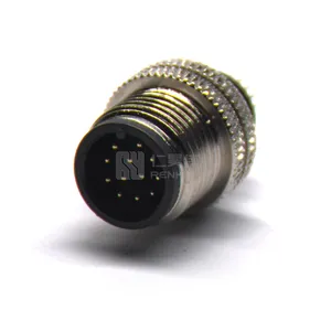 M12 Cable Connector 2 3 4 5 6 8 12 17 Pin Panel M12 Connector 12 Pin Female M12 Connector Cable Assembly