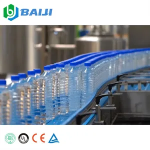 Fully automatic 5000bph 500ml plastic PET bottle pure mineral water bottling filling plant machine cost