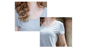 Organic Bamboo Short Sleeve V Neck Ladies Plain T <strong>Shirt</strong> Tops Women <strong>White</strong> Bottom T <strong>Shirts</strong> Custom Printed t <strong>Shirt</strong> Woman Bamboo - Product Image 5