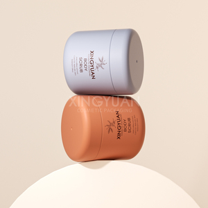 Pot en plastique PP personnalisé de couleur orange pour crème cosmétique 500 ml, pot pour lotion corporelle, gommage, crème pour les yeux et le visage, pour l'emballage des produits de soin de la peau - Product Image 4