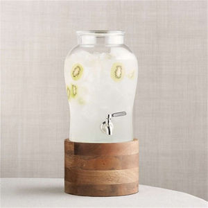 Dispenser per Bevande in Vetro da 3 Galloni per Feste, Dispenser per Bevande in Vetro con Supporto, Dispenser per Acqua Ghiacciata, Brocca per Tè al Sole - Product Image 2